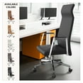 thumbnail image 5 of LeisureMod Aleen High-Back Office Chair in Upholstered Leather, 5 of 8