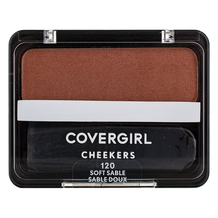 CoverGirl Cheekers Blush, Soft Sable 0.12 oz (Pack of 2)