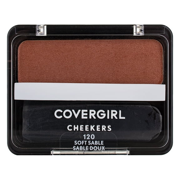 CoverGirl Cheekers Blush, Soft Sable 0.12 oz (Pack of 2)