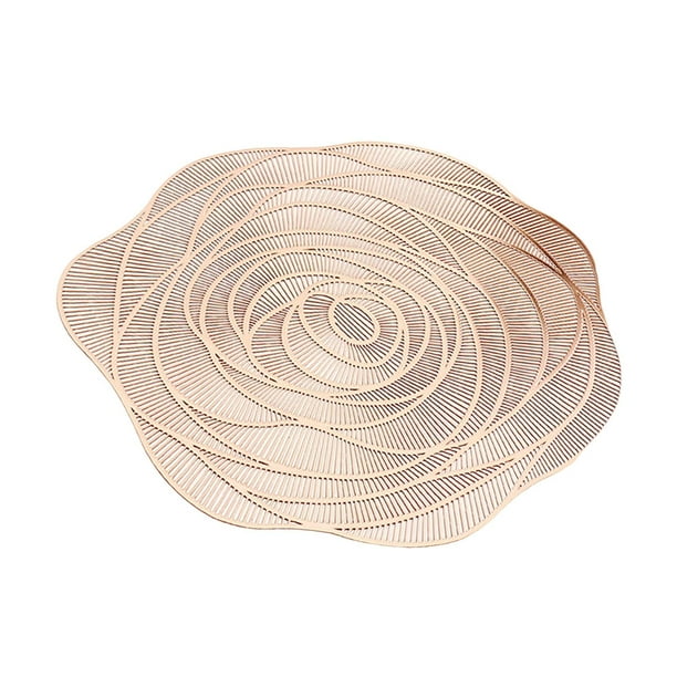 Mantel decorativo para mesa de comedor, mantel para bandeja de frutas, mantel individual con forma de rosa para restaurante, comedor, decoración de