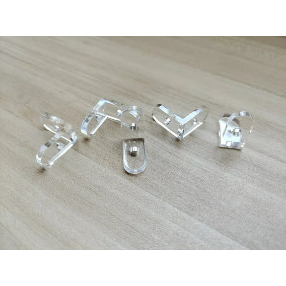 Liukekj 15pcs Transparent Angle Braces Acrylic Angle Connectors Angle Bracket Acrylic Corner Brackets Clear Angle Supports Acrylic Angle Fasteners