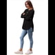 thumbnail image 5 of Camisas de Larga para Mujer, Blusas Tipo Túnica para Mujer, Suéteres Básicos Holgados y Elegantes con Cuello Redondo para Mujer. Negro M, 5 of 7
