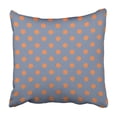 thumbnail image 1 of EREHome Colorful Abstract Pattern Orange Polka Dots on Grey Blue Navy Autumn Classic Classy Pillowcase 16x16 inch, 1 of 1