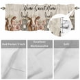 thumbnail image 4 of Curtain Valance for Windows, Farmhouse Pig Cattle Donkey Kitchen Valances Rod Pocket Short Curtains, Sweet Home Quote Window Valance for Bedroom Bathroom Living room 54x18in, 4 of 9