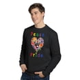 thumbnail image 3 of Peace Love Pride Mastiff with Rainbow Sunglasses LGBT LGBTQ+ Sweatshirt Unisex Merch Mastiffs Dog Lover Gifts Idea - 01004, 3 of 6