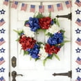 thumbnail image 2 of HuiXinOu 18in Independence Day Wreath Front Door Hanging Decor for Windows Porch Easter and Multiple Holiday Celebrations, 2 of 6