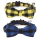 thumbnail image 1 of Paquete de 2 collares para gatos con pajarita y campana, collar para gatitos separador personalizado, 1 of 5