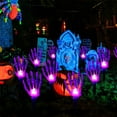 thumbnail image 7 of Gaecuw Decoracion Halloween, Halloween Decorations Outdoor 8 Pack Light Up Skeleton Arm Decorations 100 LED Purple Lights With 11 Modes Lighted Holiday Party Home Yard for Halloween Decoration, 7 of 7