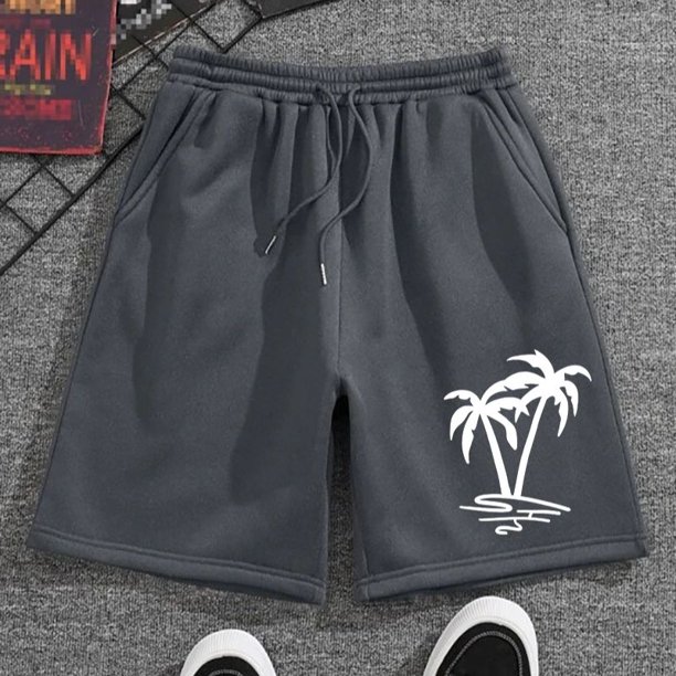 Pantalones cortos informales con estampado de Coco para hombre, ropa de playa, fresca y cómoda, estilo playero Fivean unisex