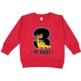 thumbnail image 2 of Inktastic 3rd Birthday Dinosaur Party Toddler Sweatshirt, 2 of 4