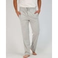 thumbnail image 2 of Real Essentials 3 Pack: Men's Pajama Pants - Knit Cotton Flannel Plaid Lounge Bottoms- Button Fly (Available In Big & Tall), 2 of 6