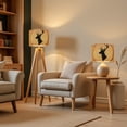 thumbnail image 6 of Lampshades 2 Pack Rustic Silhouette Stag Antlers Tree Ring 13"x13"x10" Light Shade for Table Lamps Floor Lamps Drum Lamp Shades Lampshade Replacement Easy Assembly Cabin Decor, 6 of 8
