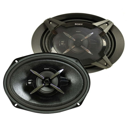 Sony - 6" x 9" 3-Way Car Speakers with Mica Reinforced Cellular (MRC) Cones (Pair) - Black/Graphite