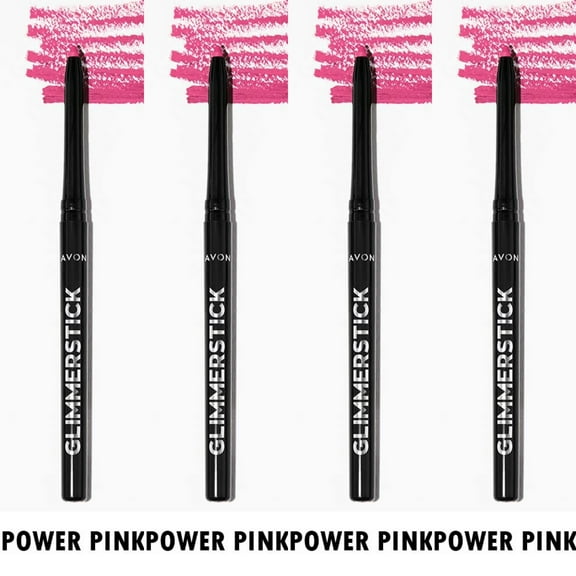 Avon Glimmersticks Retractable Lip Liner / POWER PINK / SET OF 4