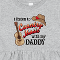 thumbnail image 4 of Inktastic I Listen to Country Music with My Daddy Guitar and Hat Girls Baby Dress, 4 of 5