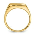 thumbnail image 2 of 14K Yellow Gold Ring Band Signet Polished Diagonal Mens, Size 6, 2 of 5