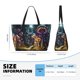 thumbnail image 4 of Fotbe Purple Glowing Mushroom Bolsa de Viaje para Playa - Resistente al Agua, Bolsa Tote de Gran Capacidad y Ligera con 7 Bolsillos para Mujeres y Hombres, 4 of 7