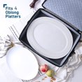 thumbnail image 2 of Caja De Almacenamiento Para Platos Contenedores De Almacenamiento De Porcelana Fina Carcasa Dura Acolchada Y Apilable Contenedor De Almacenamiento Para Platos De 16 X 12,5 X 3,5 Con Asas Con Cremaller, 2 of 5