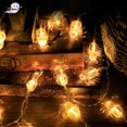 thumbnail image 4 of Cateissary de Halloween Lámpara decorativa Fiesta festiva Atmósferas Iluminación Decoración Colgando al aire libre Funciona Iluminación navideña Púrpura 2m 10 Luces, 4 of 6