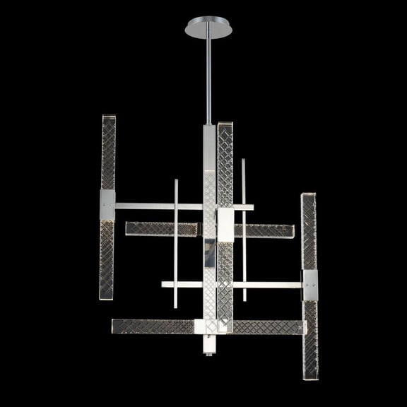 Apollo 10 Light Crystal LED Chandelier in Chrome