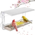 thumbnail image 5 of Window Bird Feeder Clear Bird Feeders Window Mounted, 5 of 5