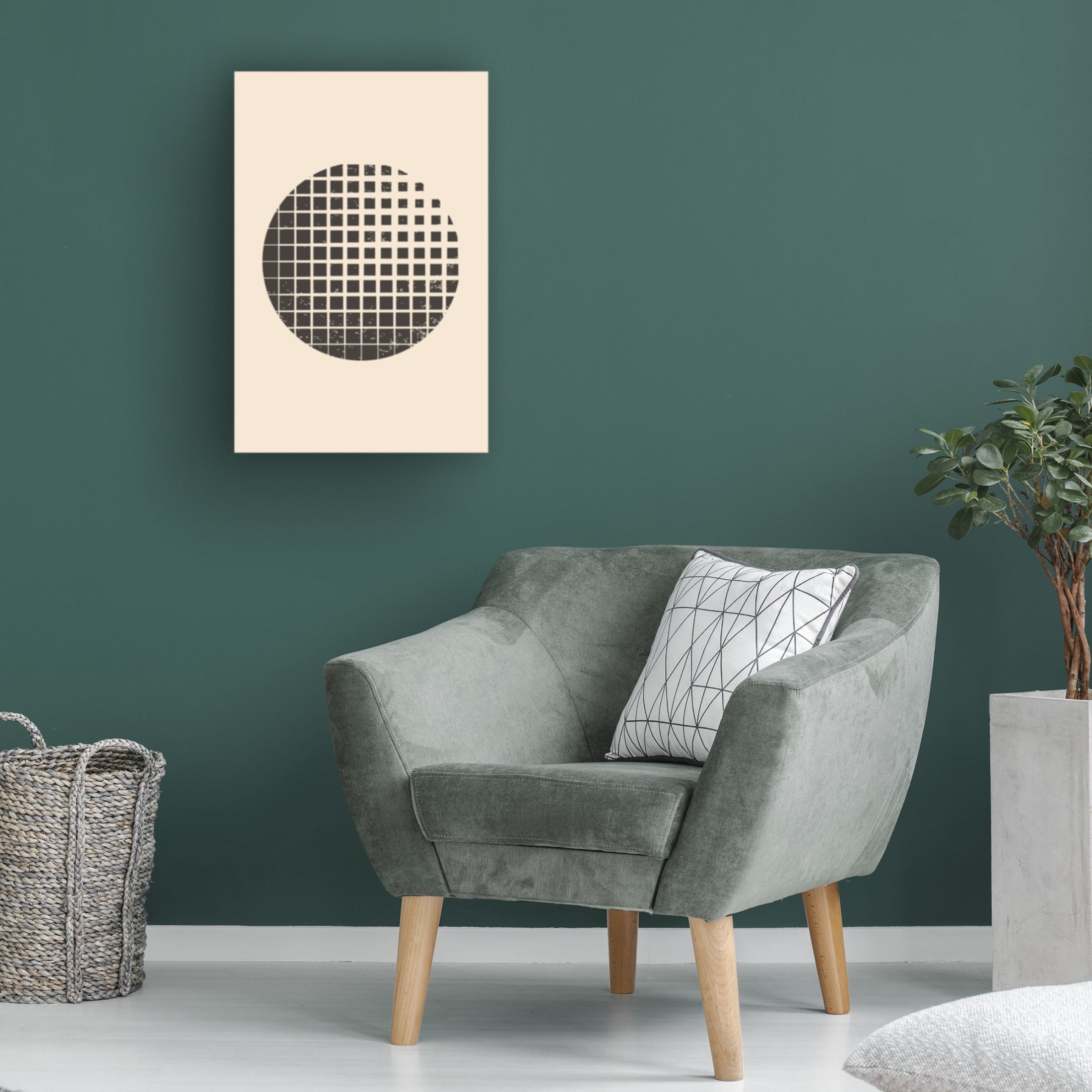 Trademark Fine Art jay stanley Minimal Halftone Shapes 2 Canvas Wall Art