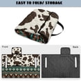 thumbnail image 5 of Yuyamidu Aztec Golf Cart Seat Cover for 2-Person Seats Brown Cow Print Golf Cart Seat Towel Blanket with Pockets Universal Fit Sports Cart Seat Cushion Accessories Decor, 5 of 8