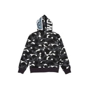 BAPE Mens City Camo Shark Full Zip Hoodie (SS23) Black, from StockX