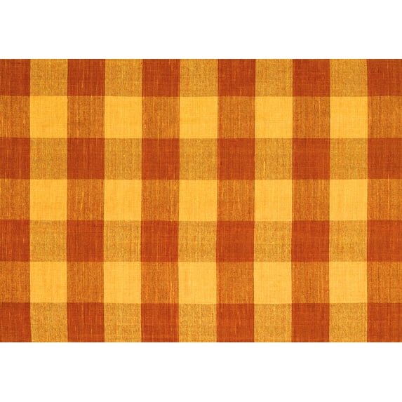 Ahgly Company Indoor Rectangle Abstract Yellow Contemporary Area Rugs, 7' x 9'