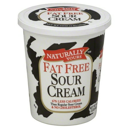 Naturally Yours Fat Free Sour Cream, 16 Oz.