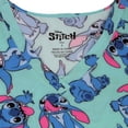thumbnail image 6 of Disney Lilo & Stitch Women’s V-Neck Short Sleeve Scrub Top – Allover Print (S-3XL), 6 of 9
