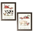 thumbnail image 1 of Gango Home Decor Cottage Country Life II & Country Life III by Anne Tavoletti (Ready to Hang); Two 11x14in Brown Framed Prints, 1 of 5