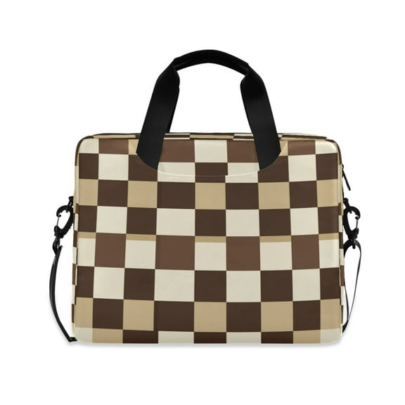 16" Laptop Tote Bag Laptop Sleeve Case Computer Briefcase for Work & Travel Chessboard Pattern