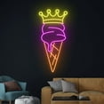 thumbnail image 4 of HandmadetneonsignIce Cream King Crown Neon Sign, King Crown Ice Cream Neon Light, Home Decor, 4 of 5