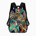 thumbnail image 2 of Abstract Leopard Print Geometric Art Large Capacity Backpacks For Teenagers Travel Bags Casual 17In Backpack, 2 of 7