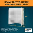 thumbnail image 4 of Egress Window Well Kit with Tilt & Turn Basement Window, Window Well Cover, Egress Ladder & Tuffwell window well, Basement Window Covers, Polycarbonate Window Well Covers Outside, 42"L x 36"W x 60"D, 4 of 6