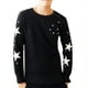 thumbnail image 1 of Sudadera informal de algodón de manga larga con capucha para mujer, holgada, talla XL (negro), 1 of 5
