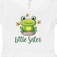 thumbnail image 4 of Inktastic Little Sister - Frog Girls Baby Dress, 4 of 5