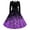 Purple, variant on Guieoi Swing Dress for Women Printed Round-Neck Long-Sleeve Long Dresses Gray XL