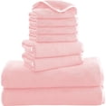 thumbnail image 1 of Juego de Toallas de Baño 8pcs, Toallas SPA,Set Toallas Sin Pelusa para Adultos y Bebe,Secado Rápido, Bath Towels para Hotel, Hogar, Gimnasio, Rosa., 1 of 7