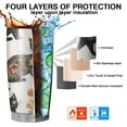 thumbnail image 7 of 20 Oz Cute Cat Coffee Tumbler Double Wall Insulated Stainless Steel Water Bottle | Metal Reusable Thermoses Flask with Cup Cap | Leak & Sweat Proof with Anti-Dust Lid, 7 of 7