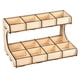 thumbnail image 1 of Organizador Del Soporte Del Modelo Del Estante De Almacenamiento Del Estante dibujar Del De Bricolaje - 2 capas rejillas Hugo Estante de pintura de madera, 1 of 10