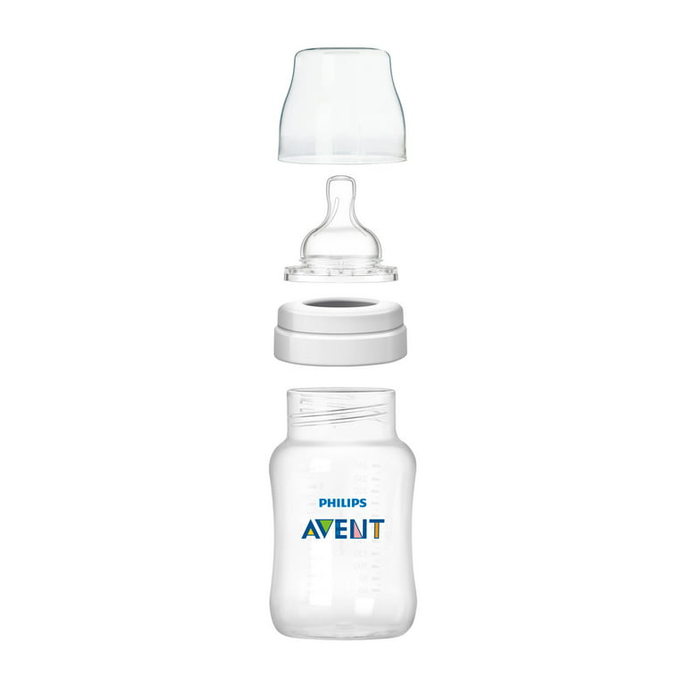 Philips AVENT Natural Baby Bottle with Natural Response Nipple, Clear, 9oz,  1pk, SCY903/01