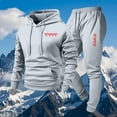 thumbnail image 4 of Ceisia Men's Loose Fit Heart Print Hooded Sweatshirt & Jogger Set - Warm Stretch Casual Two-Piece Tracksuit Gifts, 4 of 5