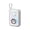 White, variant on Mini Bluetooth Speaker Transparent Shell with RGB Lights Portable Wireless Outdoor Speaker Cyberpunk Style Speaker with Hanging Rope and Battery Display