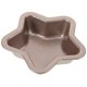 thumbnail image 1 of 1pc Cake Mold Star Shape Carbon Steel and PTFE Non-stick Cake Making Mould for Home (Golden), 1 of 4