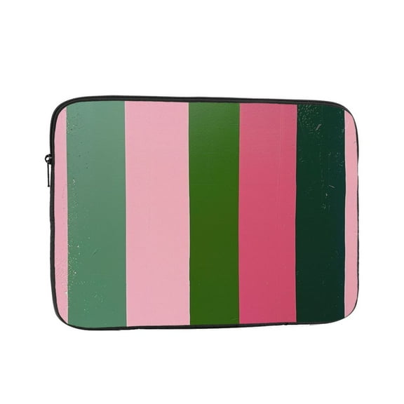 Laptop Sleeve Bag Compatible For iPad MacBook Air Pro Tablet Computer PC notebook Protective Fit in 10/12/13/14/15/16/17 inch Size pink and green stripes