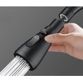 thumbnail image 4 of Pulverizador de fregadero de cocina Grifo de 360 grados, Boquilla de grifo de cocina de 3 modos con aireador, Cabezal giratorio de grifo mezclador de fregadero de cocina, Adaptador de grifo ajustable universal (negro) Dontodent Kuyhfg Sin marca, 4 of 4