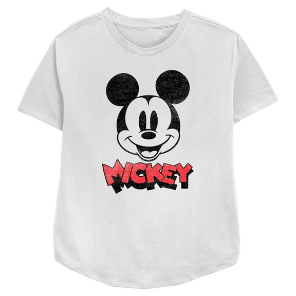 Women's Mickey & Friends Mickey Mouse Retro Headshot Graphic Tee White X Large
