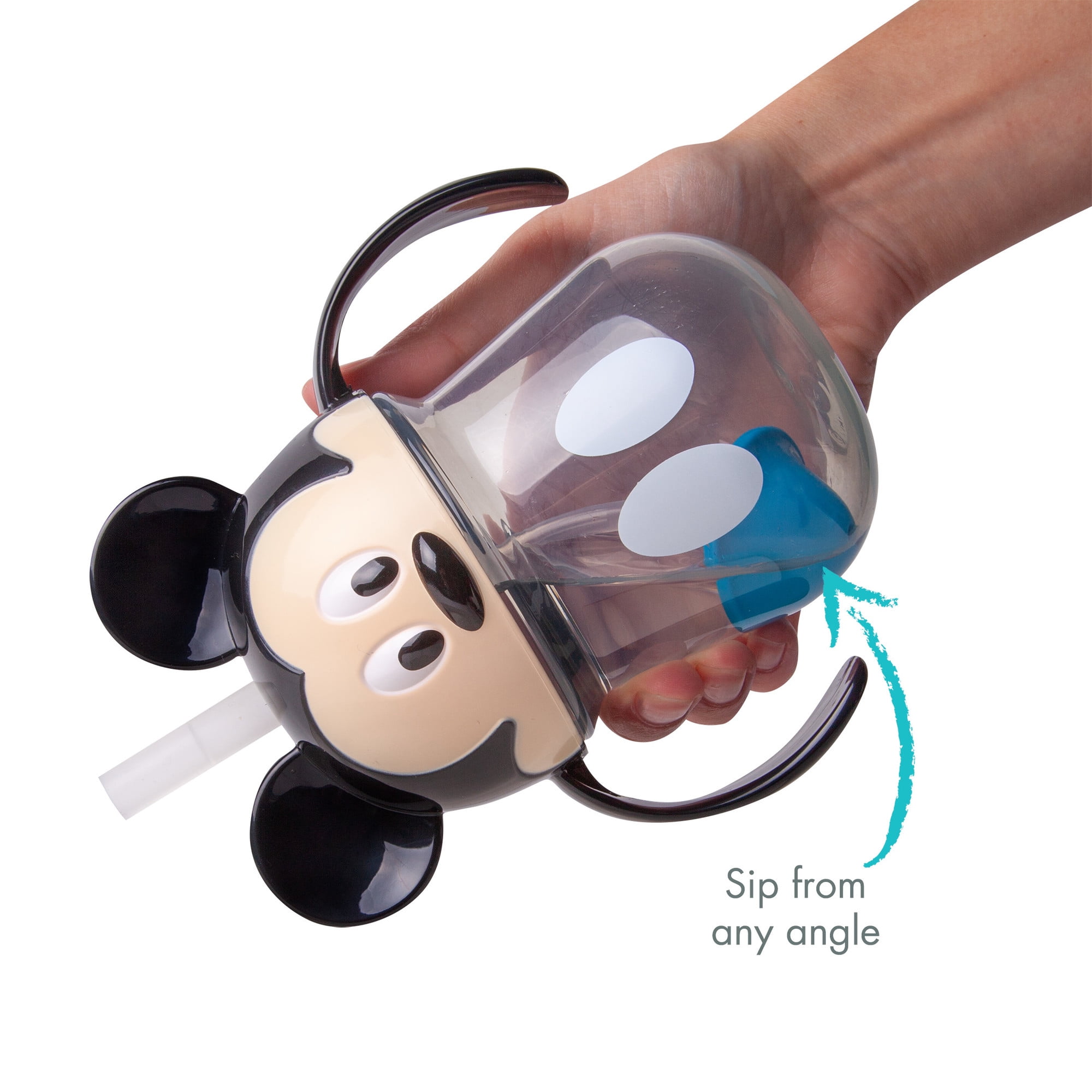 The First Years Disney Minnie Mouse Spill-Proof Weighted Straw Sippy C